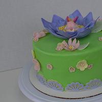 Anne Geddes-Style Baby Shower Cake