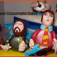 Beatles Yellow Submarine Cake