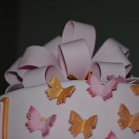 Pink & Gold Butterflies