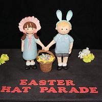 "Easter Hat Parade' - sugar art piece