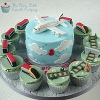 Planes and Trains Cake