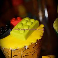 Lego 6th Birthday Cupcake Tower