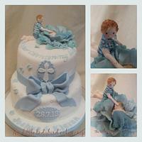 Christening cake for two brothers