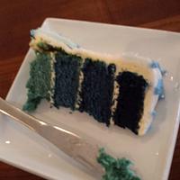 Pretty blue Ombre cake
