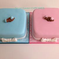 Baby Shower cakes in Pink and Blue