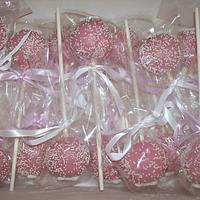 Pink Bow Cake Pops