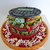 Teenaje Turtle Ninja Cake