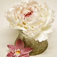 Orchid and peony