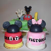 Michey mouse clubhouse cakes