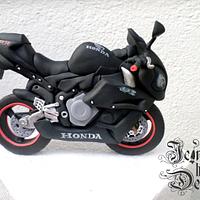 Honda motorbike cake topper