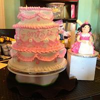Princess Cake - Dominican Cake and hand sculpted topper