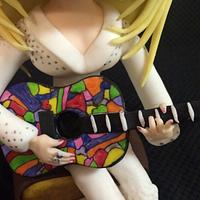 Dolly Parton anime style figurine