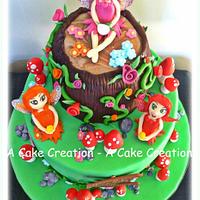 Three Fairies Birthday Cake