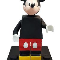 Mickey Mouse LEGO® Minifigure Standing Cake