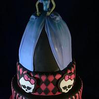 Monster High cake for my twins 8th birthday