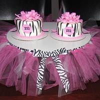 Hot Pink Zebra Print 1st Birthday!
