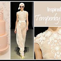 Peach Wedding Cake - Inspired by Temperley London