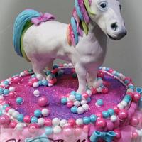 Rainbow Pony Birthday Cake