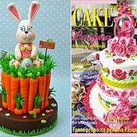Easter Bunny and Carrots Cake 