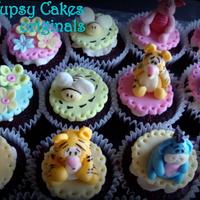pooh cupcakes and friends