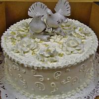Dove anniversary cake