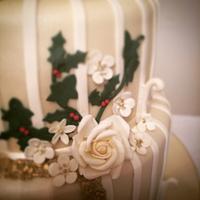 Christmas Bird Cage Wedding Cake