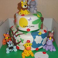 Safari Cake and Cupcakes