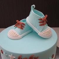 Baby Boy Shoes Cake