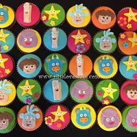 Dora the Explorer cupcakes