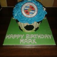 Reading FC giant cupcake