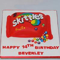 skittles cake