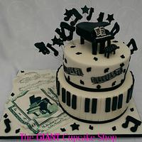 Musical Themed Grand Piano Cake
