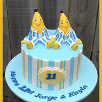 Bananas in Pyjamas 21st Cake 