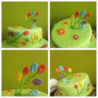 green cake....