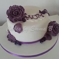 Roses and Diamonds Mothers Day Cake