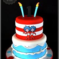 Thing 1 and Thing 2 Cake!