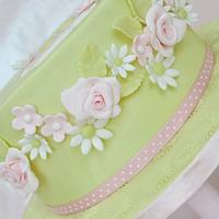 Pretty pinks and apple green