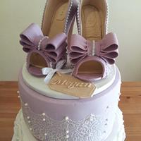 Gumpaste shoes cake 