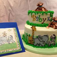 Safari Monkey Cake