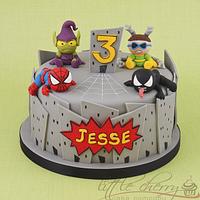Baby Marvel - Spiderman Cake