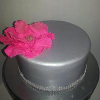 Mother Day Cake with 24 hr Fast Statement Flower