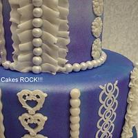 Ombre Purple Sweet Sixteen Cake