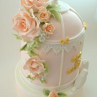 Pinky Birdcage Cake