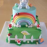 Joey Rabbits special 2nd birthday cake