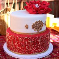 Henna Bridal Shower Cake