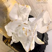 The Butterfly and white gardenias waferpaper 