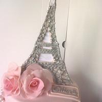 Paris themed cake for a 16th birthday