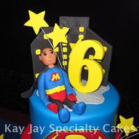 Super Hero Cake for Super Michael
