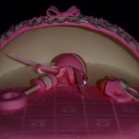 Christening bassinet cake