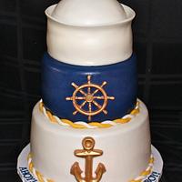 Nautical Baby Shower Cake 